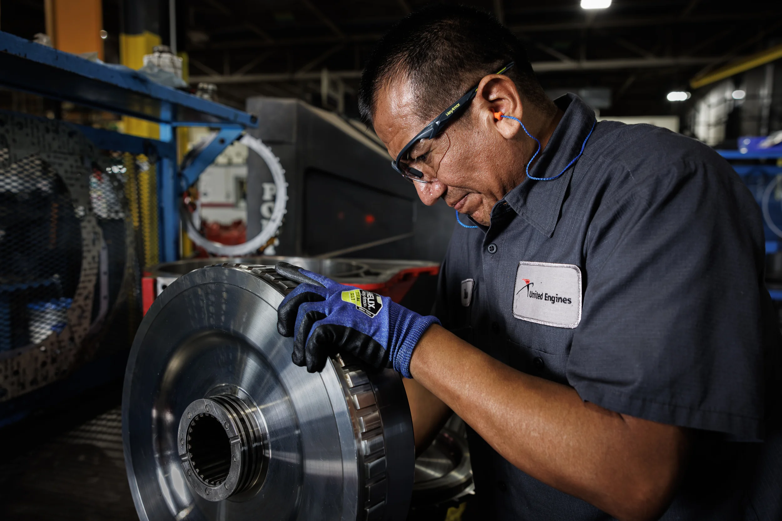 Diesel engine repair and service shop